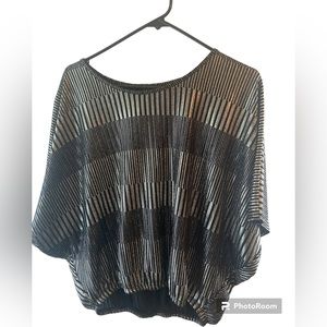 Espresso Black& Gold Blouse.